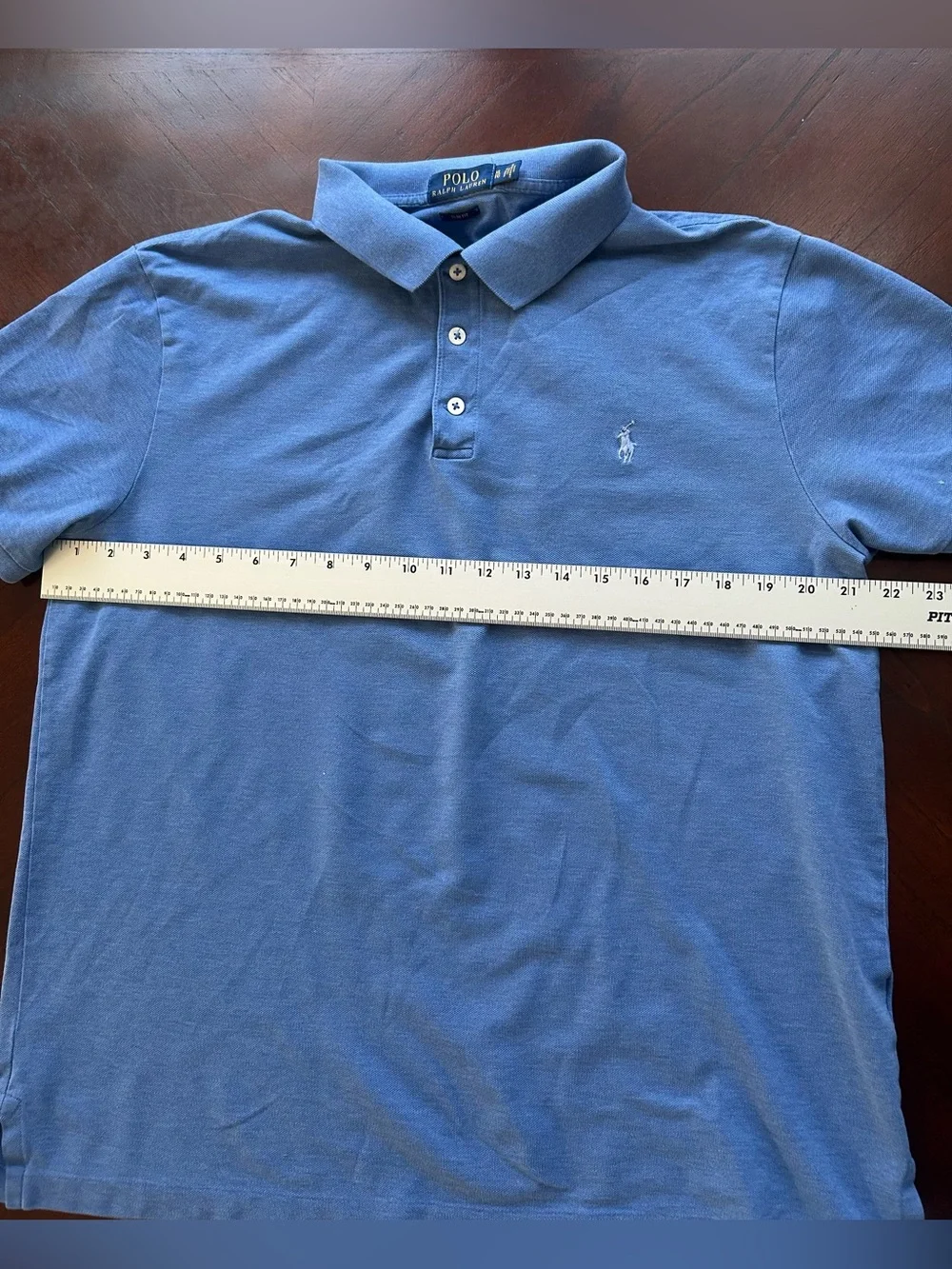 Ralph Lauren Men's Sky Blue Short-Sleeve Polo size L SLIM FIT
